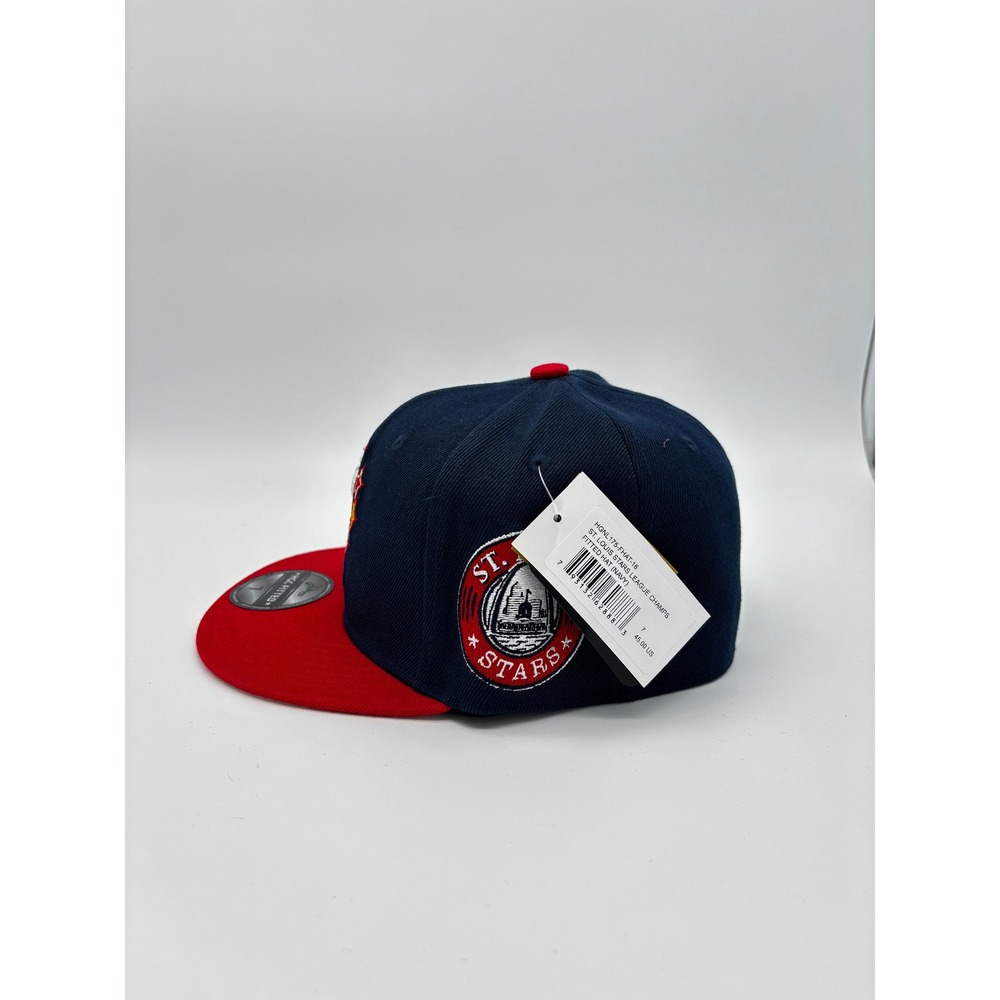 Headgear Classics St‎ Louis Stars Negro League Champs Fitted Hat Navy Red Size 7 - Picture 3 of 4